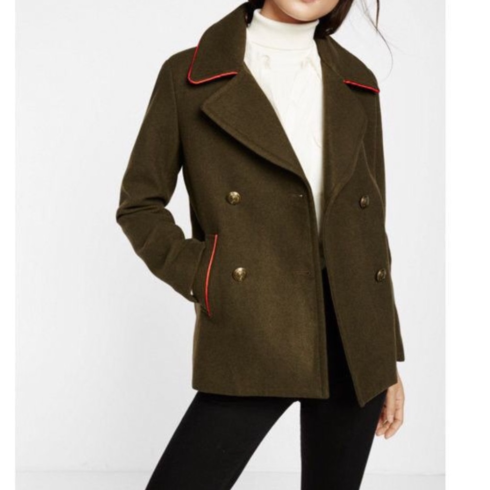 Express wool peacoat new jacket coat